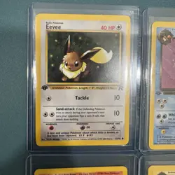 Pokemon 2000 Team Rocket Eevee Dark Vaporeon Dark Flareon Dark Jolteon 1st Ed NM - Image 3