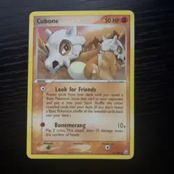 Cubone #51 Pokemon EX Team Rocket Returns MP Condition - Image 1