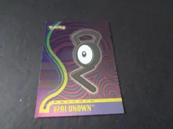 2001 Topps Pokemon Johto League Champions Silver Foil Holo #201 Unown TV - Image 1