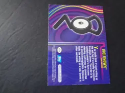 2001 Topps Pokemon Johto League Champions Silver Foil Holo #201 Unown TV - Image 2
