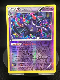 Pokemon TCG Crobat 33/119 Phantom Forces Reverse Holo MP - Image 1