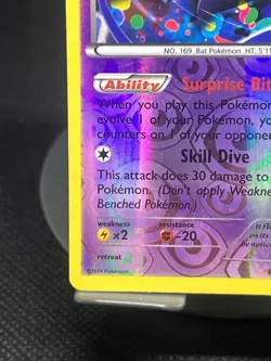 Pokemon TCG Crobat 33/119 Phantom Forces Reverse Holo MP - Image 5