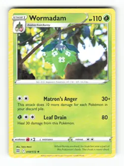 Wormadam 010/172 Rare Brilliant Stars Pokemon Lightly Played - Image 1