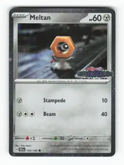 Meltan (Stellar Crown Stamped) 102/142 Cosmo Holo NM - Image 1
