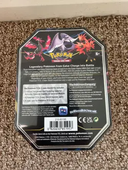 POKEMON TCG - Crown Zenith - Galarian Zapdos Tin - NEW SEALED - Image 2