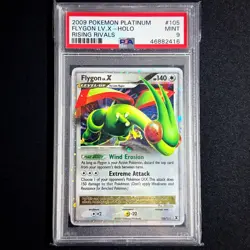 Pokemon TCG Flygon LV.X holo 105/111 Platinum Rising Rivals 2009 MINT PSA 9 - Image 1