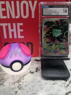 Pokemon Bulbasaur 133/132 Me01: Mega Evolution Illustration Rare Holo CGC 10 GEM - Image 2