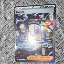 Pokemon Grusha 268/193 SV Paldea Evolved Ultra Rare Full Art Trainer Holo EN - Image 1