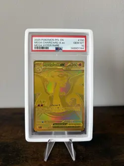 Mega Charizard X ex PSA 10 130/094 Me02 Phantasmal Flames EN Holo Mega - Image 1