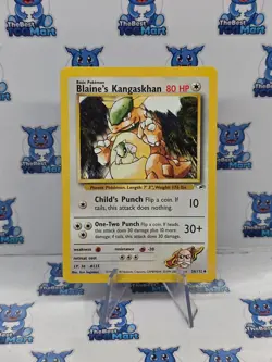 Blaine's Kangaskhan 36/132 Gym Heroes Pokemon LP - Image 1