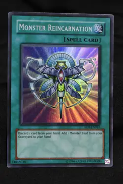 Monster Reincarnation RDS-EN045 LP Super Rare Unlimited Yugioh Card - Image 1