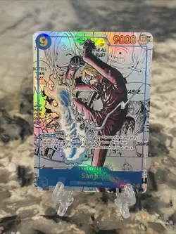 ONE PIECE SANJI 2025 PREMIUM BOOSTER CARD THE BEST- VOL.2 MANGA ALT ART - Image 1