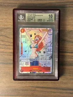 2024 One Piece The Best Premium Booster OP01016 Nami Manga Art R BGS 10 English - Image 1