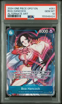 2024 One Piece Op07-500 Years In The Future #051 Boa Hancock Alt Art PSA 10 - Image 1
