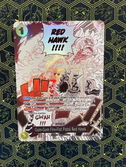 Gum-Gum Fire-Fist Pistol Red Hawk (Alternate Art) (OP11-114) - A Fist of Divine - Image 1