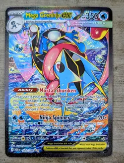 Mega Greninja ex CRI 116/86 chaos rising Pokemon card secret illustration rare - Image 1
