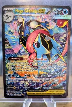 Mega Greninja ex CRI 116/86 chaos rising Pokemon card secret illustration rare - Image 2