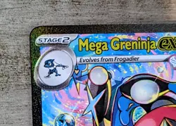 Mega Greninja ex CRI 116/86 chaos rising Pokemon card secret illustration rare - Image 3