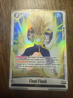 DBS Dragon Ball Fusion World FS02-16 Final Flash Parallel Trading Card - Image 1