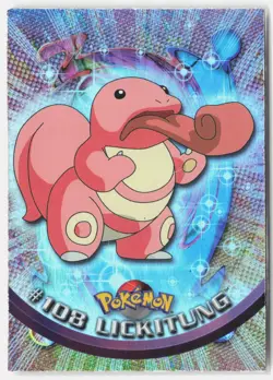 Lickitung #108 Holo Topps Trading Cards Series 2 Pokemon Heavily Played - Image 1