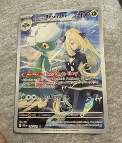Cynthia's Roserade Holo Illustration 184/182 SV10 Destined Rivals Rare Card - Image 1