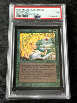 Beta Verduran Enchantress Limited Edition Magic the Gathering MTG PSA NM - Image 1
