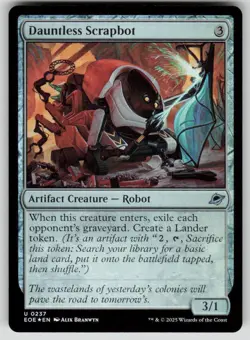 Dauntless Scrapbot Foil Uncommon Edge of Eternities 237 MTG Near Mint 2025 - Image 1