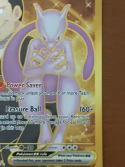 Pokemon TCG Mewtwo EX Team Rockets Hyper Rare Card 240/182 Destined Rivals - Image 2