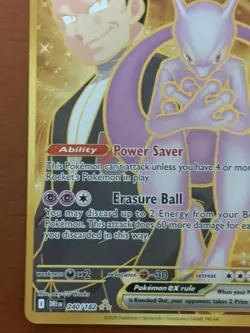 Pokemon TCG Mewtwo EX Team Rockets Hyper Rare Card 240/182 Destined Rivals - Image 4