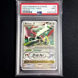 Pokemon TCG Arceus LV.X holo 95/99 Platinum Arceus 2009 MINT PSA 9 - Image 1