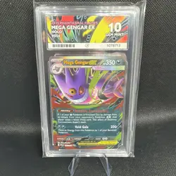 Pokemon TCG Mega Gengar Ex Phantasmal Flames 056/094 ACE 10 - Image 1