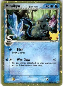 Mimikyu (Delta Species) SWSH136 Sword & Shield Promo Pokemon LP Fast Ship - Image 1
