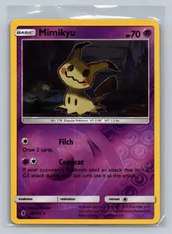 Mimikyu 58/145 Holo Holo Rare Guardians Rising Pokemon Reverse Holo Near Mint - Image 1