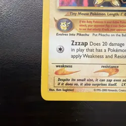 Pokemon TCG Pichu 12/111 Neo Genesis Holo MP - Image 5