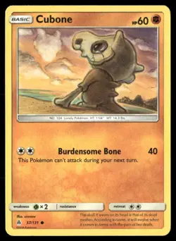 Cubone 57/131 Common Forbidden Light Pokemon Lightly Played - Image 1