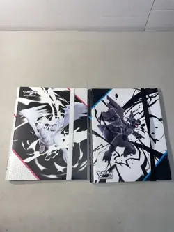 Set of 2!! Pokemon Black Bolt & White Flare Scarlet And Violet BINDERS ONLY - Image 1