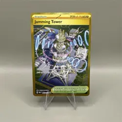 Pokemon Jamming Tower 97/119 XY Phantom Forces Reverse Holo Trainer Stadium - Image 1