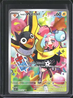 Iono's Wattrel 231/217 Illustration Rare Ascended Heroes Pokemon NM/M - Image 1