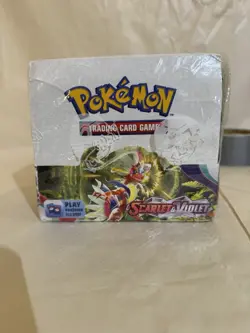 Pokemon Scarlet And Violet Base Booster Box - Sealed But Damaged (see Pics) - Image 1
