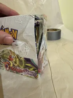 Pokemon Scarlet And Violet Base Booster Box - Sealed But Damaged (see Pics) - Image 3