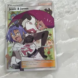 Pokemon TCG Hidden Fates Jessie & James 68/68 Ultra Rare Full Art Holo - Image 1