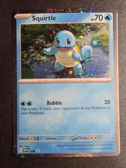 Squirtle (Cosmos Holo) 048 NM Scarlet & Violet Promo Holo Promo Pokemon Holo - Image 1