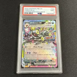 2025 POKEMON PRE EN-PRISMATIC EVOLUTIONS SURPRISE BOX EXCLUSIVE UMBREON EX PSA 9 - Image 1