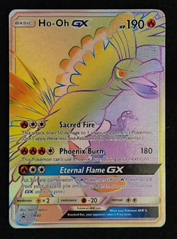 2017 Pokemon Black Star Promo Ho-oh GX #SM80 Full Art Ultra Rare Rainbow EX-NM - Image 1