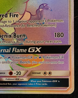 2017 Pokemon Black Star Promo Ho-oh GX #SM80 Full Art Ultra Rare Rainbow EX-NM - Image 4