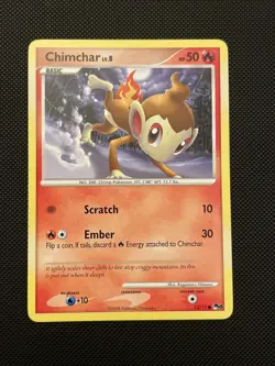 Pokemon Chimchar 12/17 Pop Series 8 Non-Holo LP Condition - Image 1