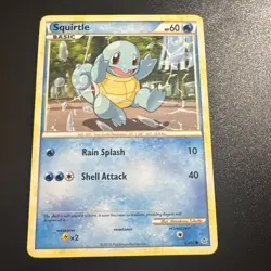 Squirtle 63/95 LP+ 2010 Pokemon TCG Unleashed Regular Light Play + - Image 1