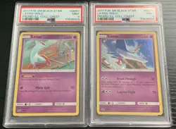 Pokemon TCG PSA 9 SM Black Star Promo Latias SM87 Holo & Latios SM88 - Image 1