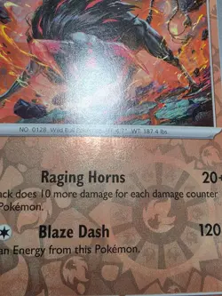 LP Paldean Tauros 028/193 Paldea Evolved Pokemon Reverse Holo - Image 5