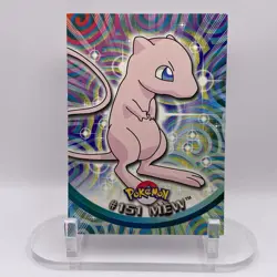 #151 Mew Topps LP+ Blue Logo Pokemon TV Animation Edition - Image 1
